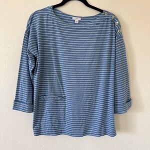 J.jill Boat Neck Blouse Size S